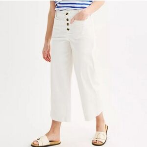 NEW Sonoma Goods For Life Cropped Wide Leg Pants Sz 6